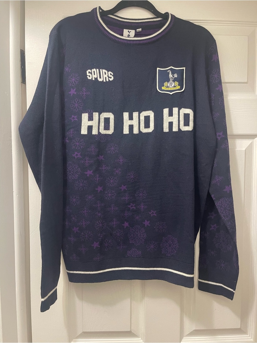 Tottenham Hotspur Spurs Ho Ho Ho Christmas Sweater Men’s Large